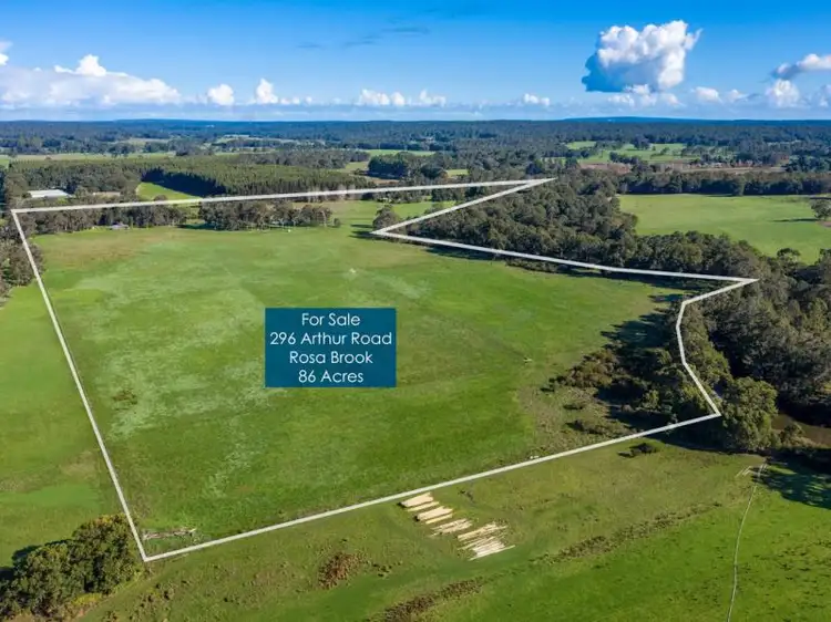 Main view of Homely rural property listing, 296 Arthur Road, Rosa Brook WA 6285