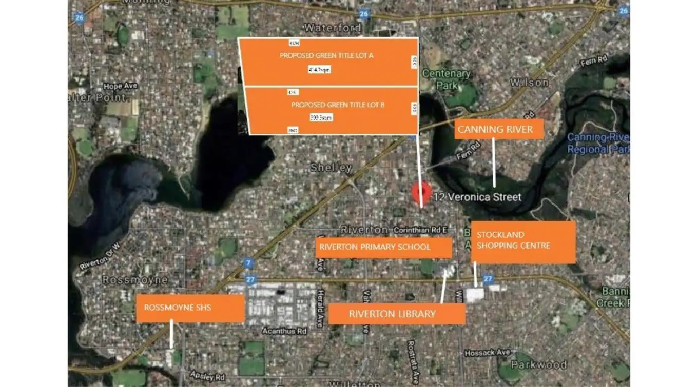 Main view of Homely land listing, Lot A & B, 12 Veronica Street, Riverton WA 6148