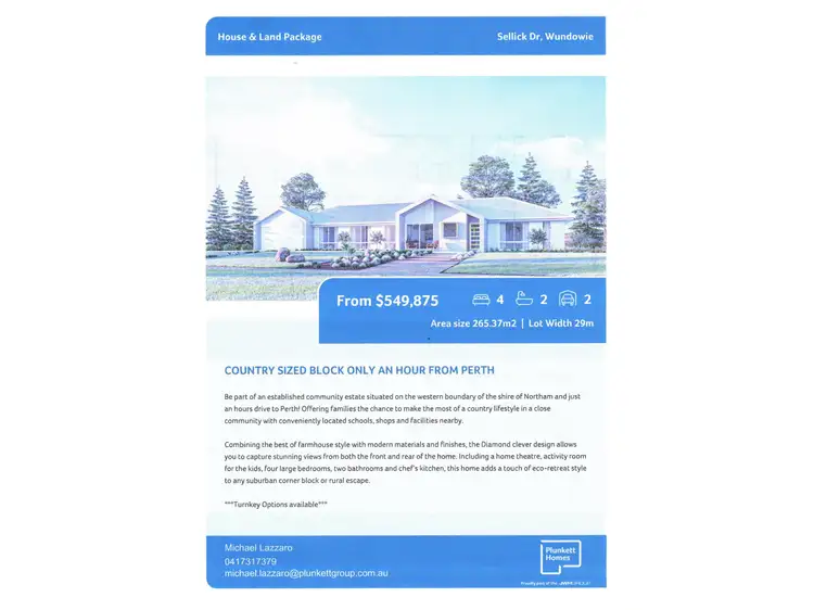 Lot 186, Sellick Drive, Wundowie WA 6560
