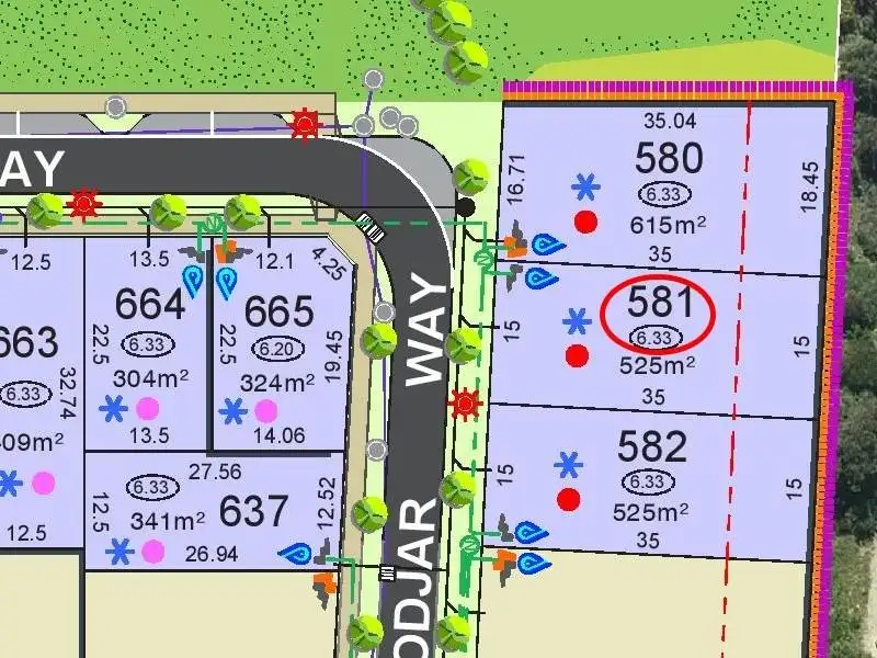 Main view of Homely land listing, Lot 581 Moodjar Way, Baldivis WA 6171