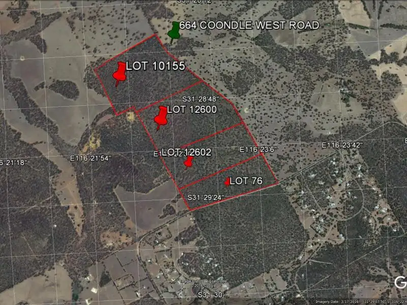 Main view of Homely land listing, 664 Coondle West Road, Toodyay WA 6566
