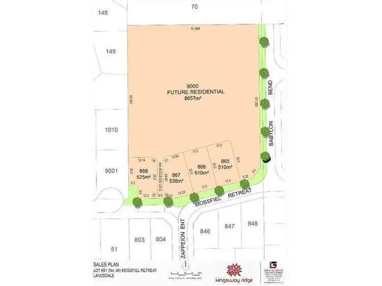 Third view of Homely land listing, Lot 867 Mossfiel Retreat, Landsdale WA 6065