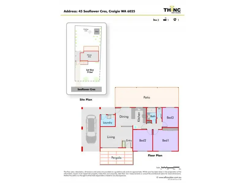 Main view of Homely house listing, 45 Seaflower Crescent, Craigie WA 6025