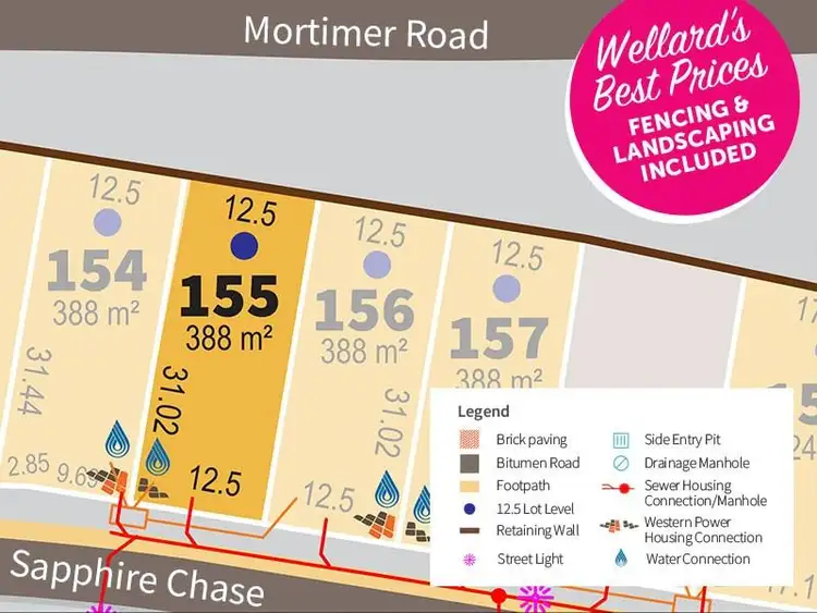 Second view of Homely land listing, Lot 155, 166 Sapphire Chase, Wellard WA 6170