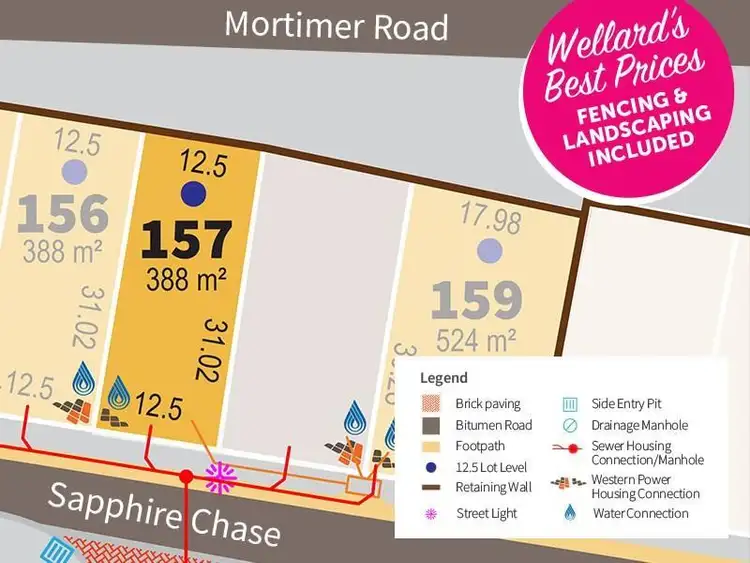 Second view of Homely land listing, Lot 157, 162 Sapphire Chase, Wellard WA 6170