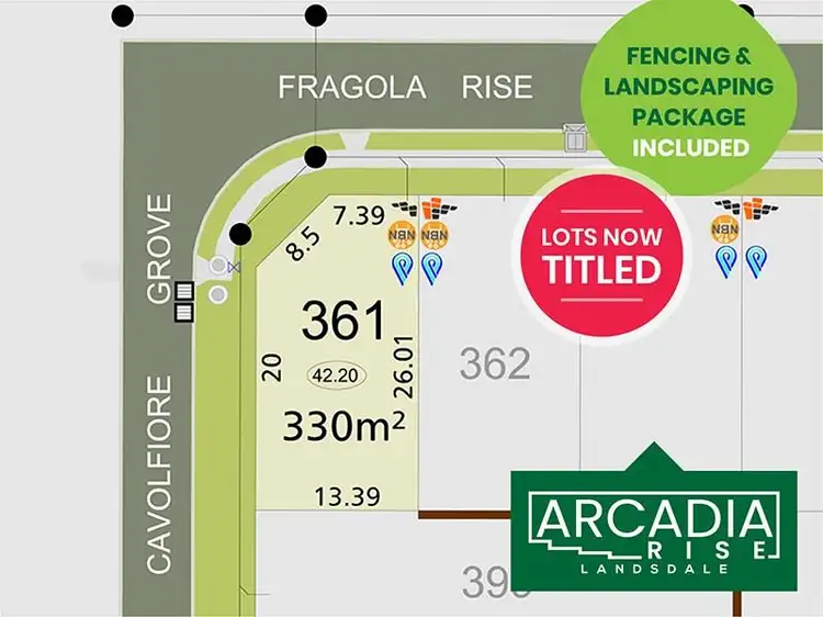 Second view of Homely land listing, Lot 361, 23 Fragola Rise, Landsdale WA 6065
