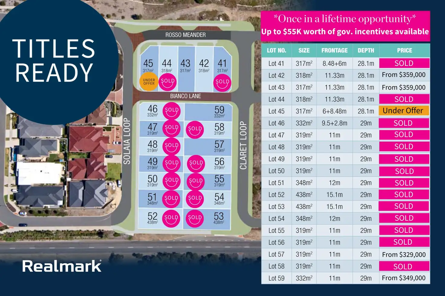 Main view of Homely land listing, Lot 57 Claret Loop, Woodvale WA 6026
