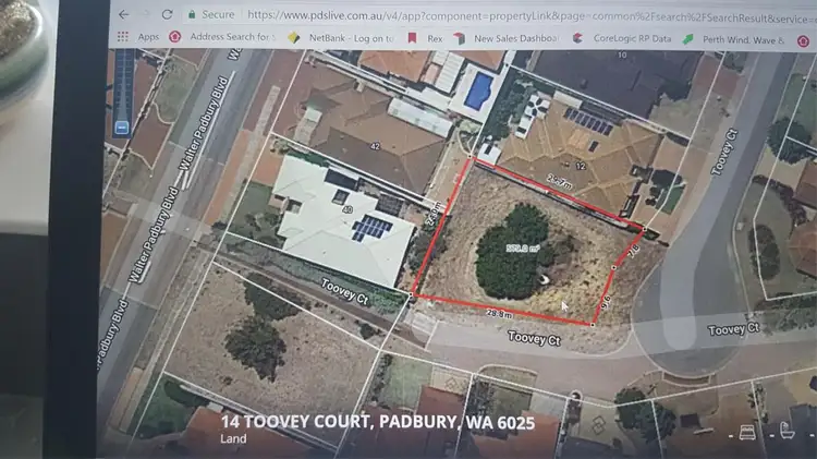 Main view of Homely land listing, 14 Toovey Court, Padbury WA 6025