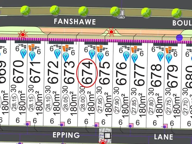 Main view of Homely land listing, Lot 674 Fanshawe Boulevard, Piara Waters WA 6112