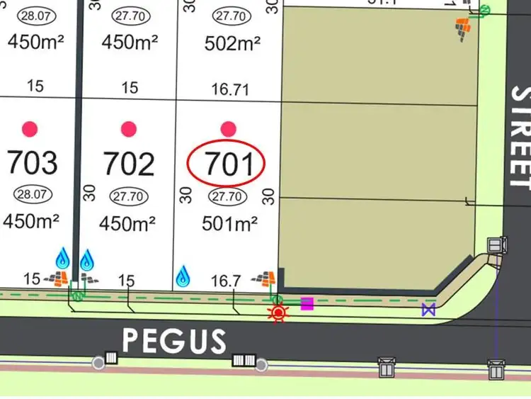 Main view of Homely land listing, Lot 701, 701 Pegus Way, Piara Waters WA 6112