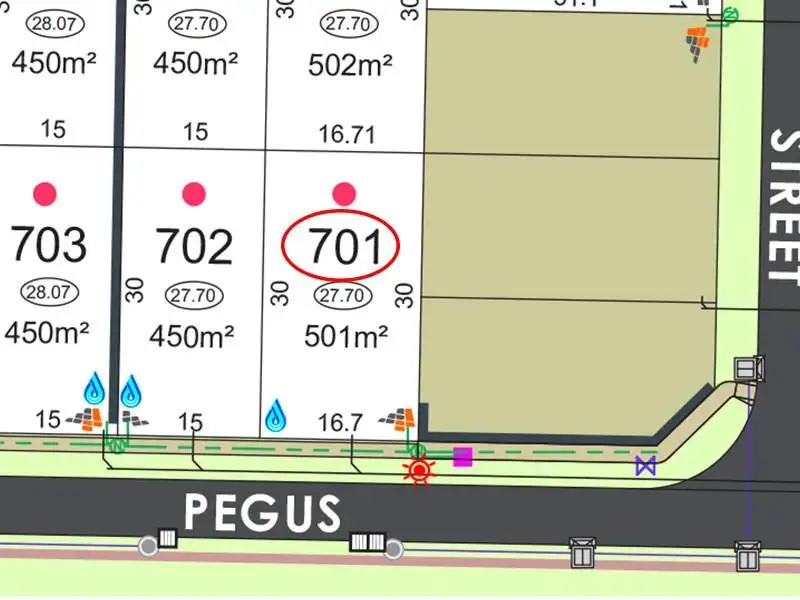 Main view of Homely land listing, Lot 701, 701 Pegus Way, Piara Waters WA 6112
