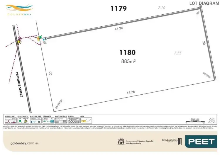 Second view of Homely land listing, Lot 1180, Ivanhoe Street, Golden Bay WA 6174