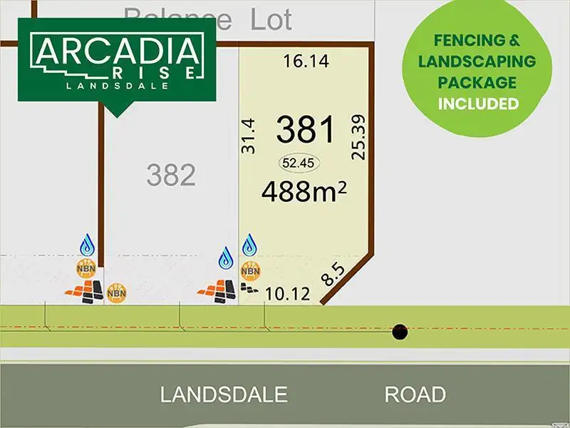 Main view of Homely land listing, Lot 381, 10 Cavolfiore Grove, Landsdale WA 6065