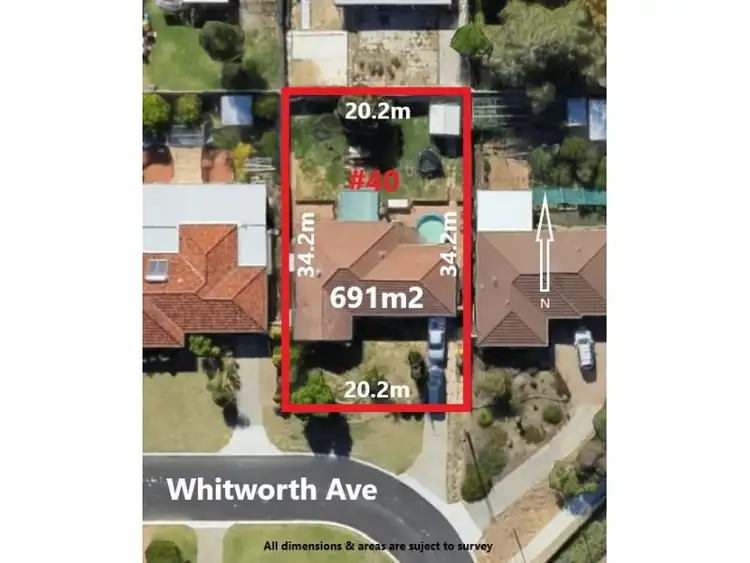 Main view of Homely house listing, 40 WHITWORTH AVENUE, Girrawheen WA 6064