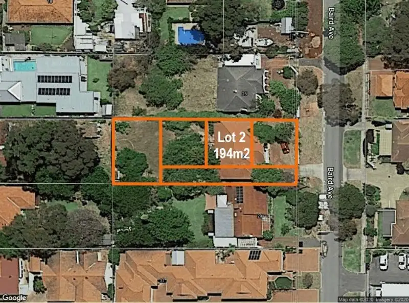 Main view of Homely land listing, Lot 2, 27 Baird Avenue, Nedlands WA 6009