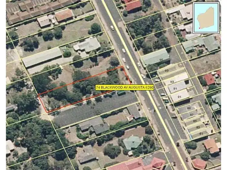 Main view of Homely land listing, 74 Blackwood Avenue, Augusta WA 6290
