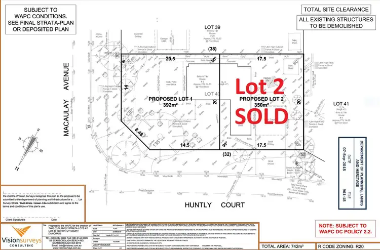 Lot 1 / 2 Huntly Court, Duncraig WA 6023
