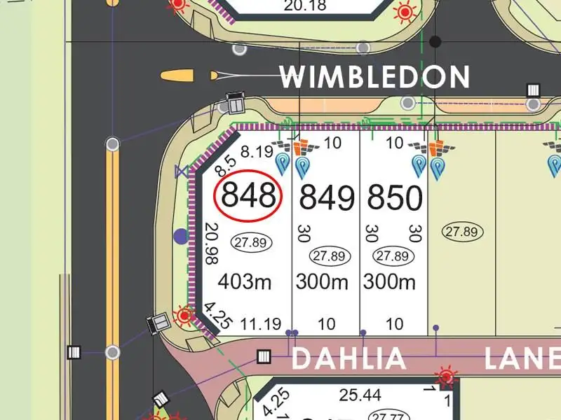 Main view of Homely land listing, Lot 848, Dahlia Lane, Piara Waters WA 6112