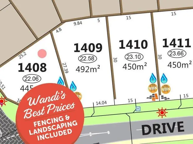 Main view of Homely land listing, Lot 1410, Aquila Drive, Wandi WA 6167