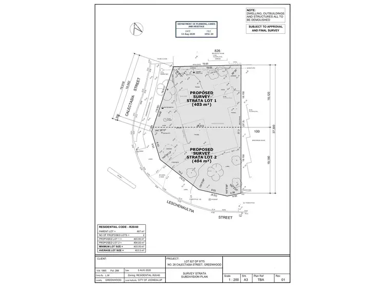 Main view of Homely land listing, Lot 1, 28 Calectasia Street, Greenwood WA 6024