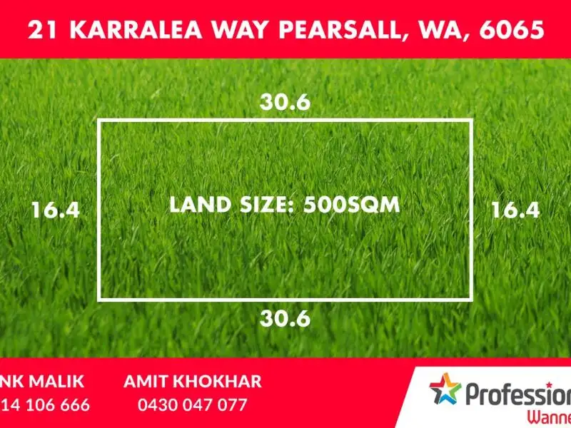 Main view of Homely land listing, 21 KARRALEA WAY, Pearsall WA 6065