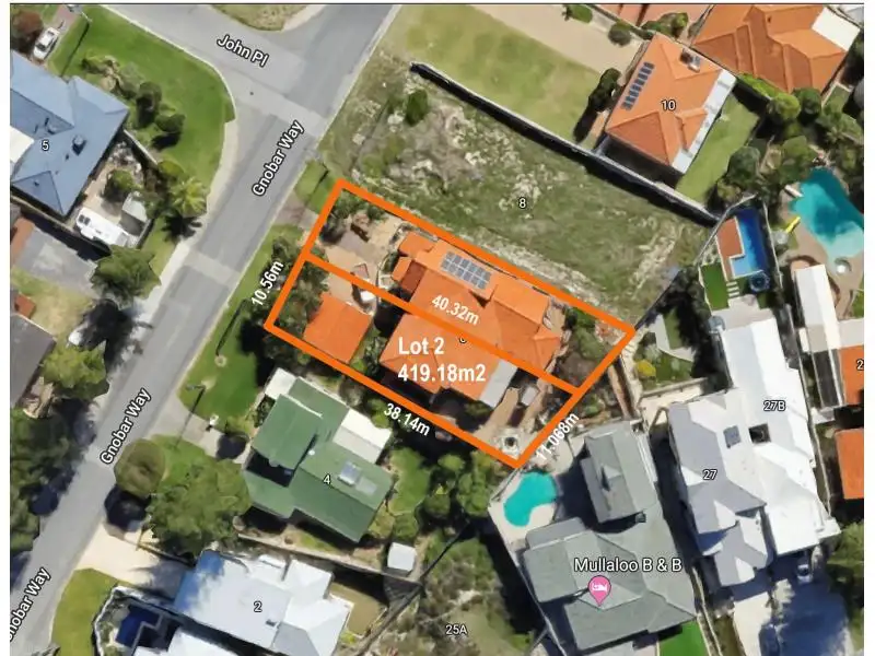Main view of Homely land listing, Lot 2, 6 Gnobar Way, Mullaloo WA 6027