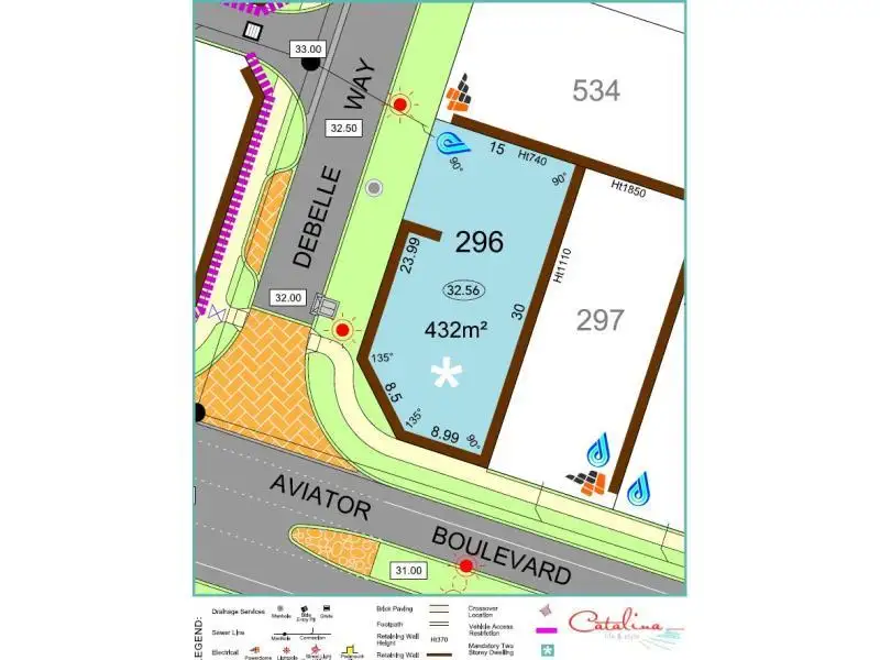 Main view of Homely land listing, Lot 296, cnr Aviator Boulevard & Debelle Way, Clarkson WA 6030