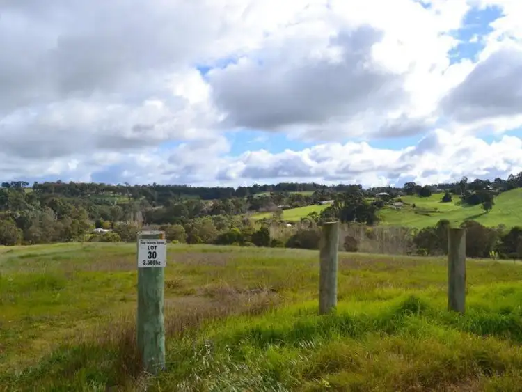 Main view of Homely land listing, Lot 30, 30 Dexter Rise, Bridgetown WA 6255