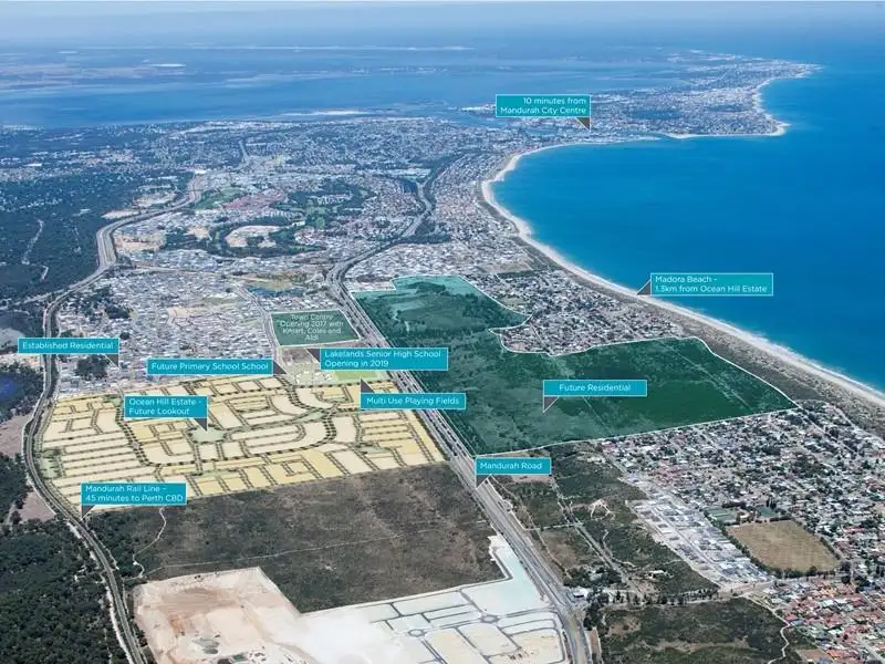 Main view of Homely land listing, Lot 35, Ocean Hill Estate, Lakelands WA 6180