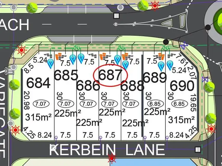 Main view of Homely land listing, Lot 687 Nyilla Approach/Kerbein Lane, Baldivis WA 6171
