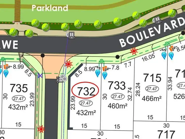 Main view of Homely land listing, Lot 732, Fanshawe Boulevard, Piara Waters WA 6112