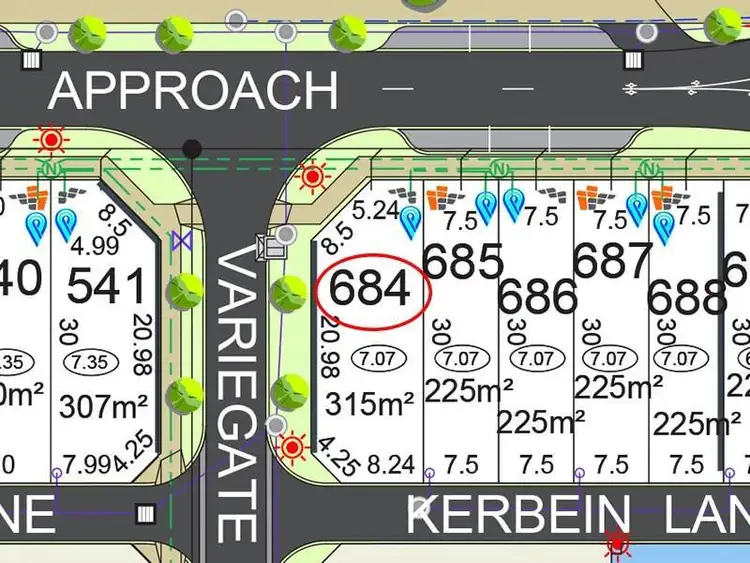 Main view of Homely land listing, Lot 684 Nyilla Approach/Kerbein Lane, Baldivis WA 6171
