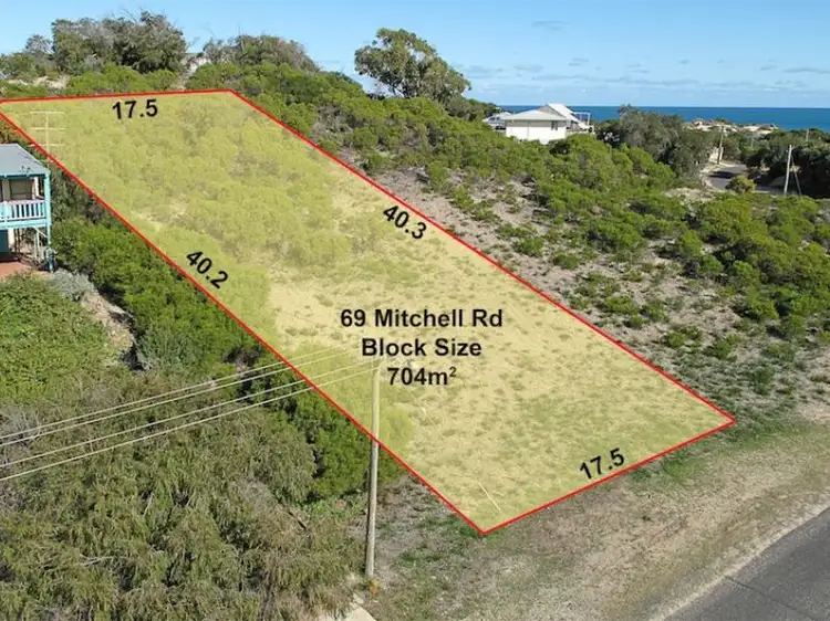 Main view of Homely land listing, 69 Mitchell Road, Preston Beach WA 6215