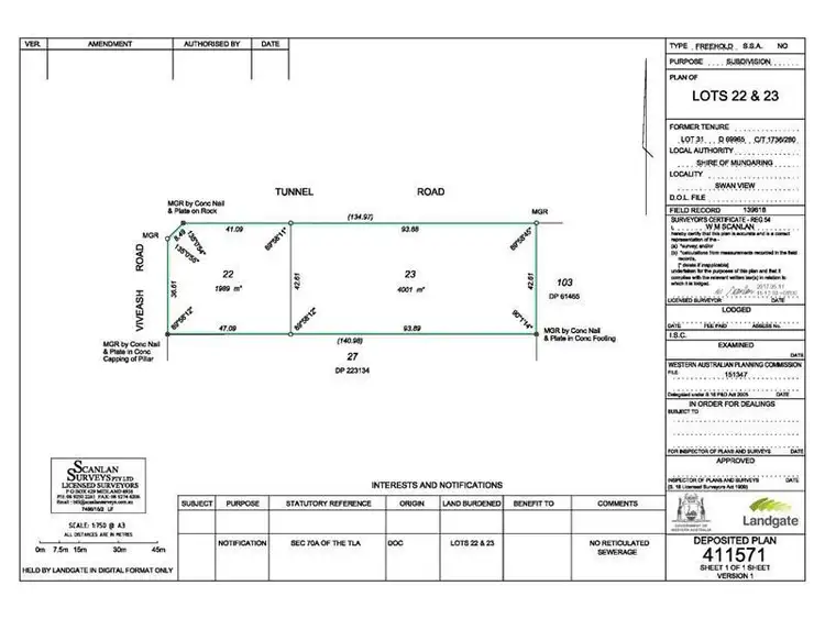 Second view of Homely land listing, Lot 22, Tunnel Road, Swan View WA 6056