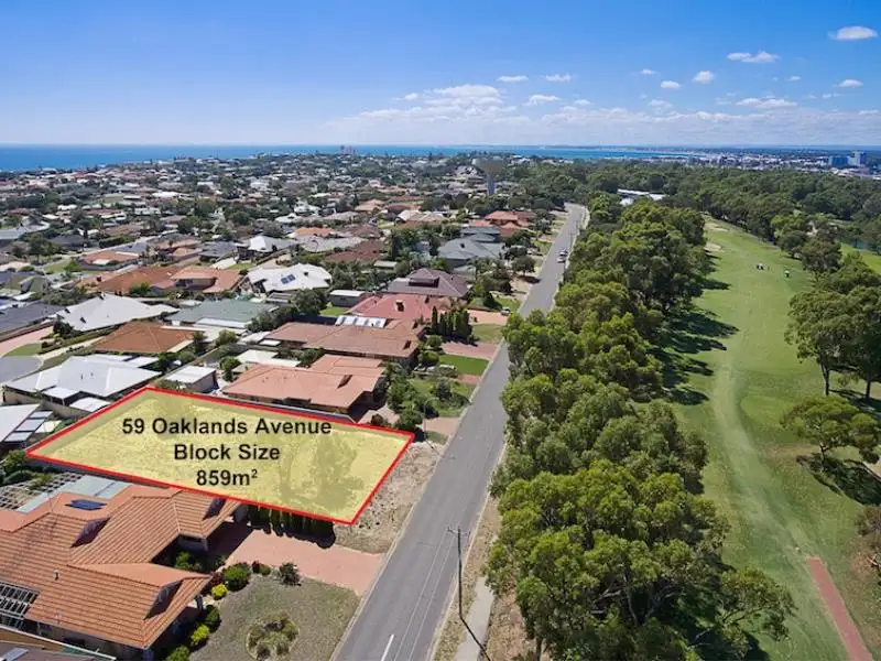 Main view of Homely land listing, 59 Oaklands Avenue, Halls Head WA 6210