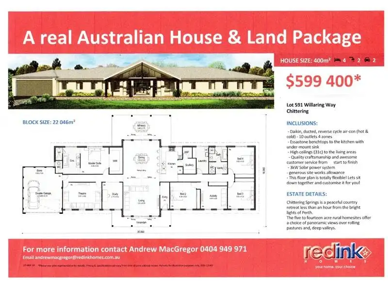 Main view of Homely house listing, Lot 591, Willaring Way, Chittering WA 6084