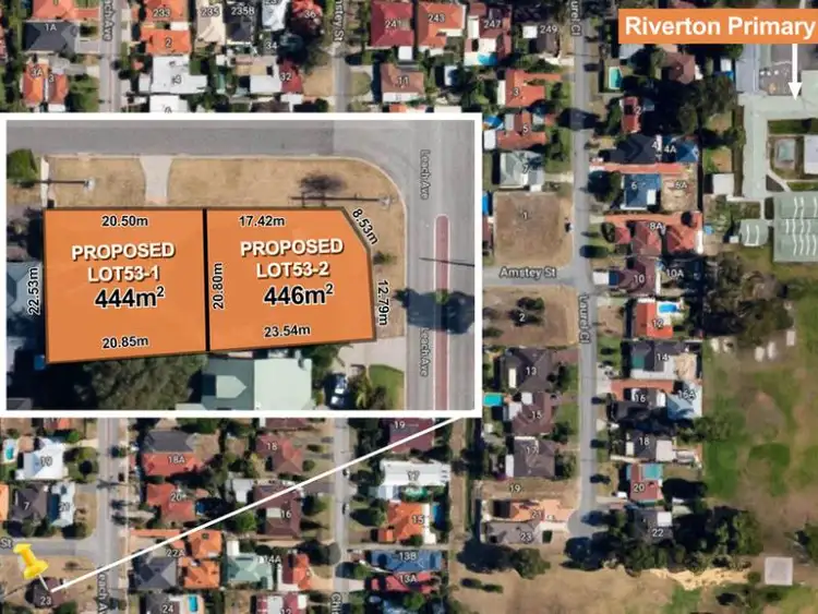 Second view of Homely land listing, Lot 1 and 2, 23 Leach Avenue, Riverton WA 6148