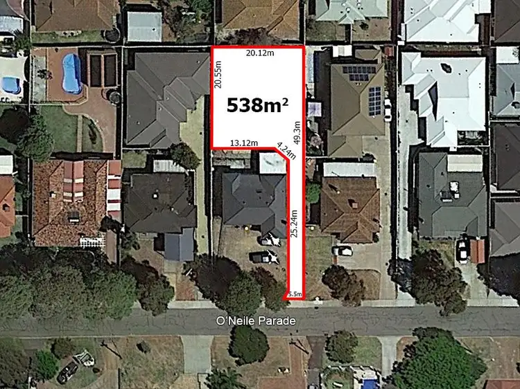 Main view of Homely land listing, 12A O'Neile Parade, Redcliffe WA 6104