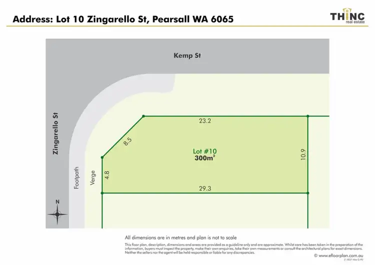 Main view of Homely land listing, Lot 10 Zingarello Street, Pearsall WA 6065