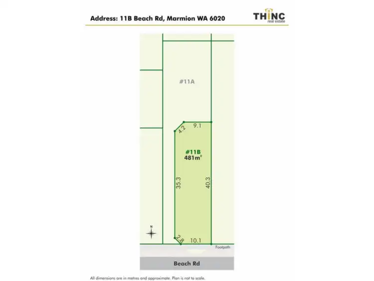Second view of Homely land listing, 11b Beach Road, Marmion WA 6020