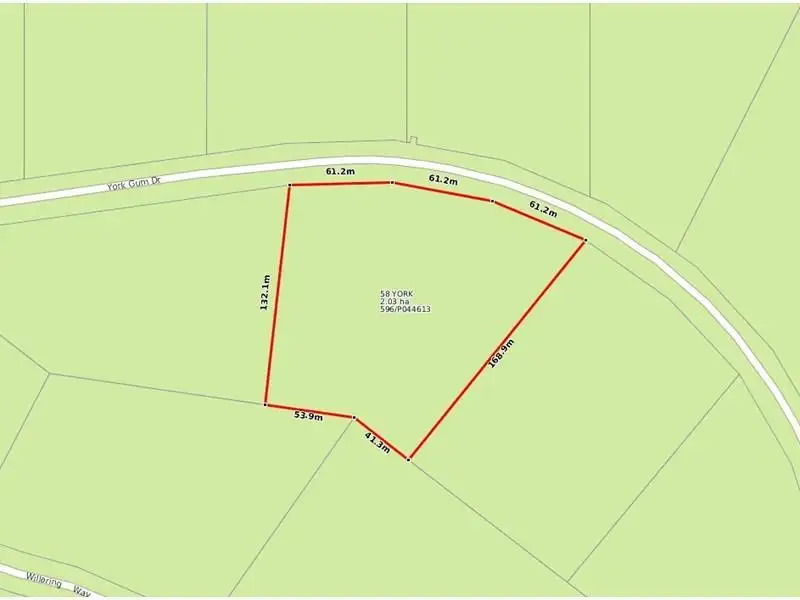 Main view of Homely land listing, 58 York Gum Drive, Chittering WA 6084