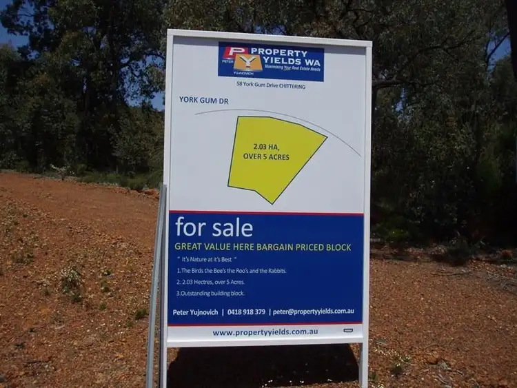 Second view of Homely land listing, 58 York Gum Drive, Chittering WA 6084