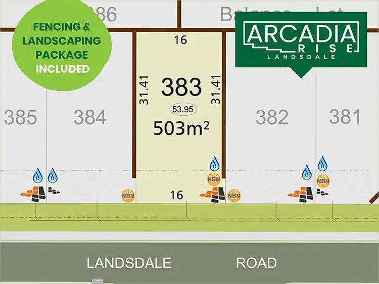 Main view of Homely land listing, Lot 383, 10 Cavolfiore Grove, Landsdale WA 6065