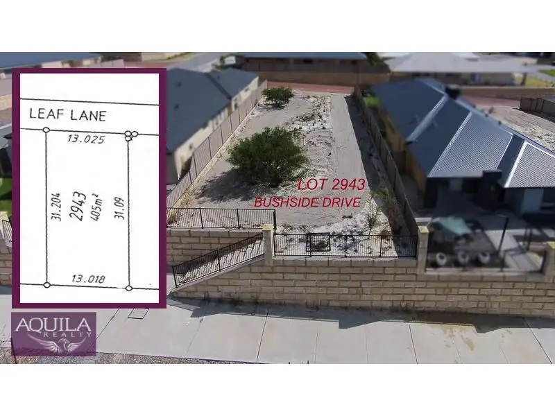 Main view of Homely land listing, Lot 2943, 41 Bushside Drive, Aveley WA 6069
