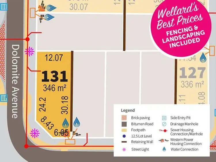 Second view of Homely land listing, Lot 131, 26 Dolomite Avenue, Wellard WA 6170