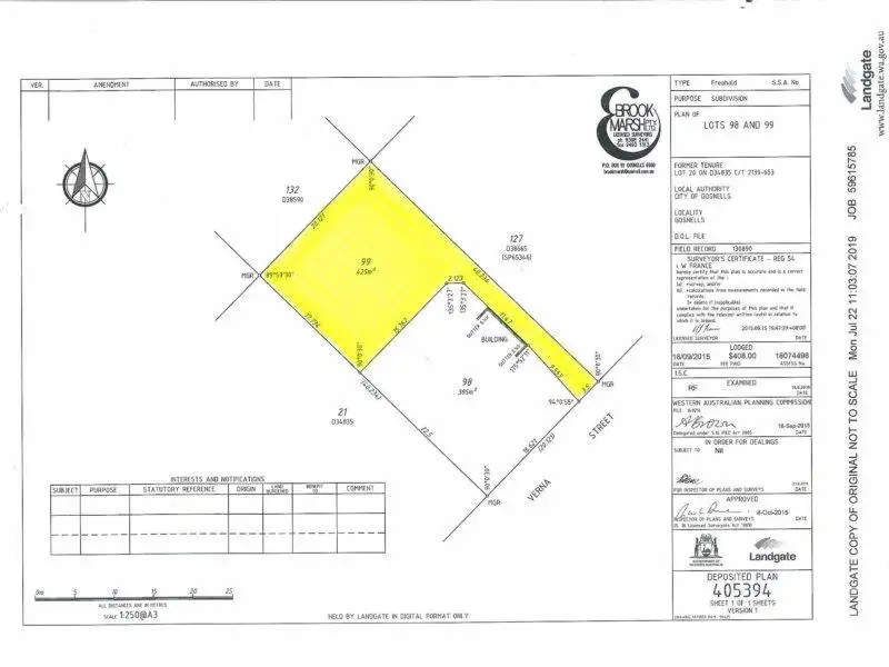Main view of Homely land listing, 109B Verna Street, Gosnells WA 6110