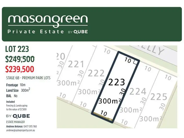 Main view of Homely land listing, Lot 223, Donnelly Street, Piara Waters WA 6112