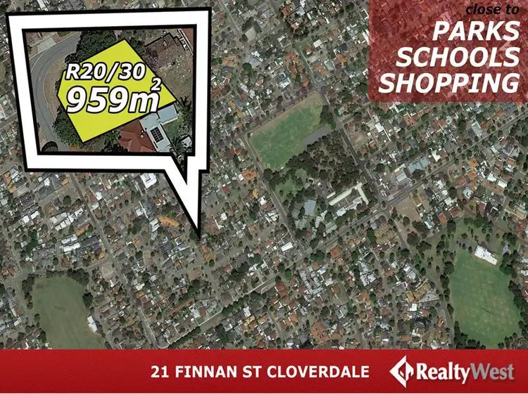 Main view of Homely land listing, 21 Finnan Street, Cloverdale WA 6105