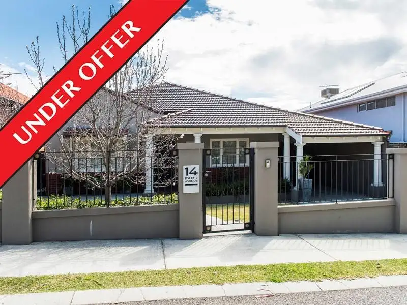 Main view of Homely house listing, 14 Farr Avenue, North Perth WA 6006
