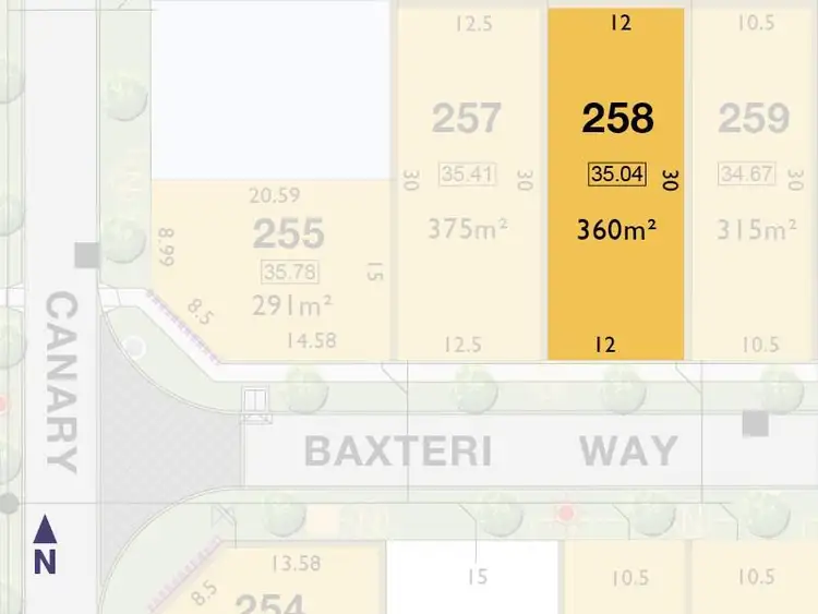 Main view of Homely land listing, Lot 258, 5 Baxteri Way, Hammond Park WA 6164